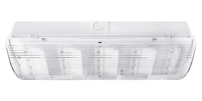 Glass Emergency LED Light Bulkhead with Green Man Fire Exit Sleeve Celling or Wall Mount - Energy Light Bulbs - Free delivery on all orders