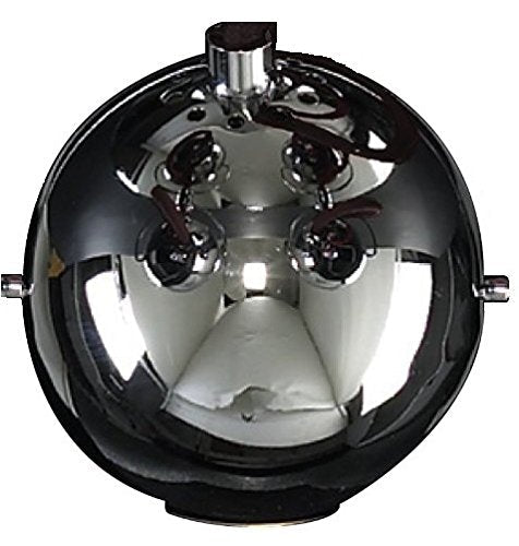 Gloss Black Chrome 3 Way Adjustable Eyeball Ceiling Spotlight GU10 - Energy Light Bulbs - Free delivery on all orders