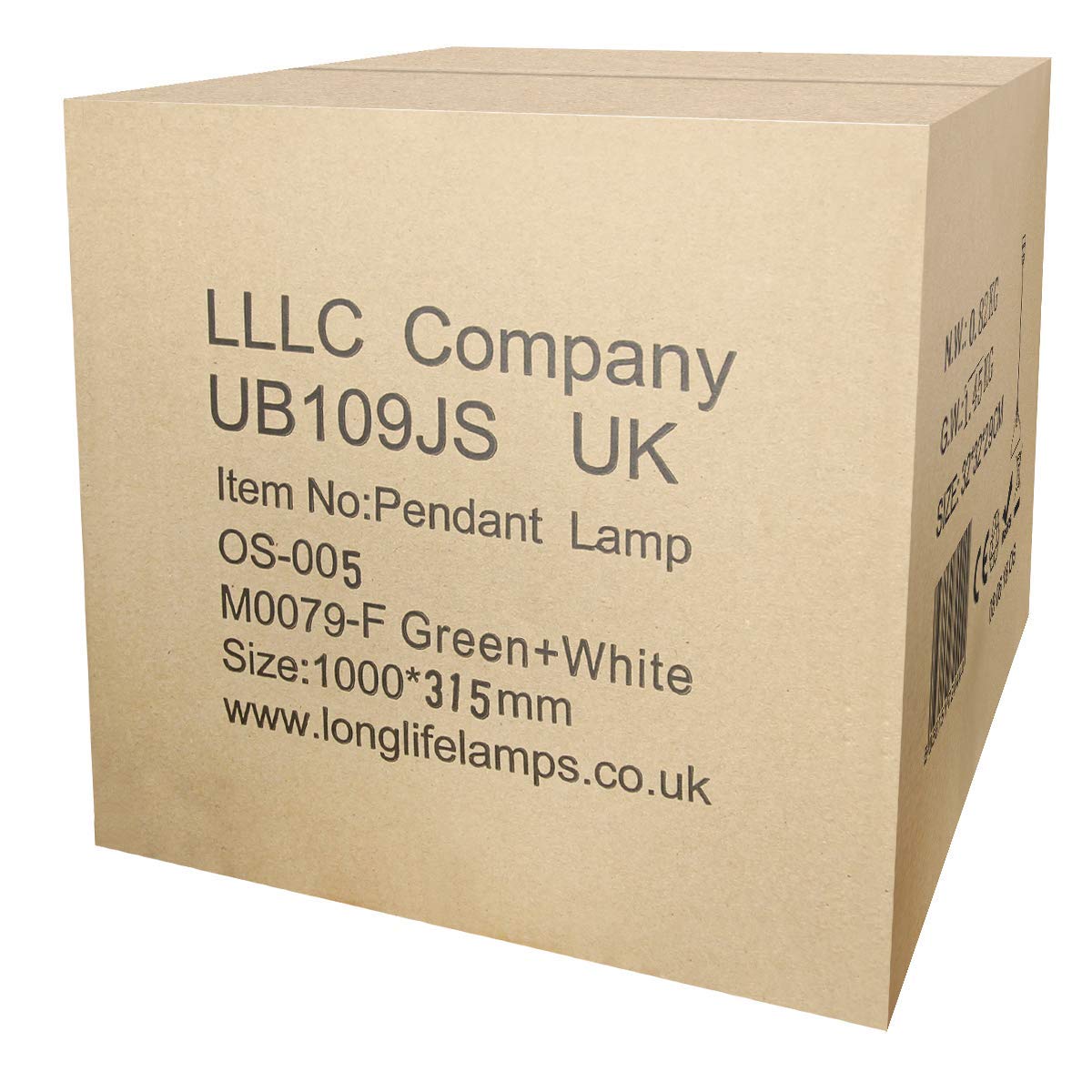 Green Lamp Shade Ceiling Pendant Light Metal Dome Gloss Finish - Energy Light Bulbs - Free delivery on all orders