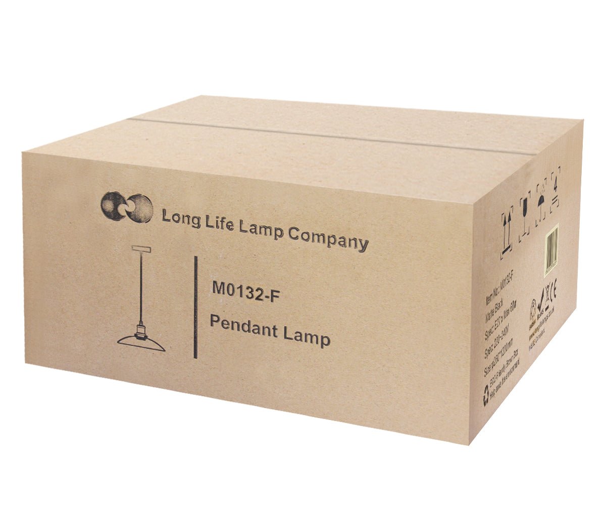 Hanging Ceiling Pendant Lampshade Black Metal - Energy Light Bulbs - Free delivery on all orders