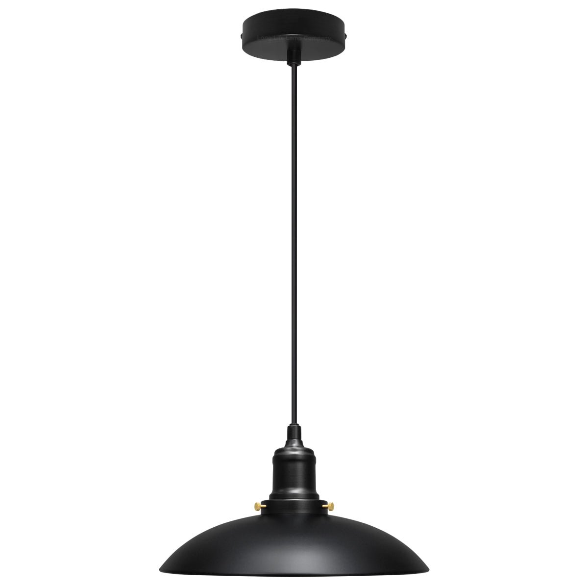 Hanging Ceiling Pendant Lampshade Black Metal - Energy Light Bulbs - Free delivery on all orders