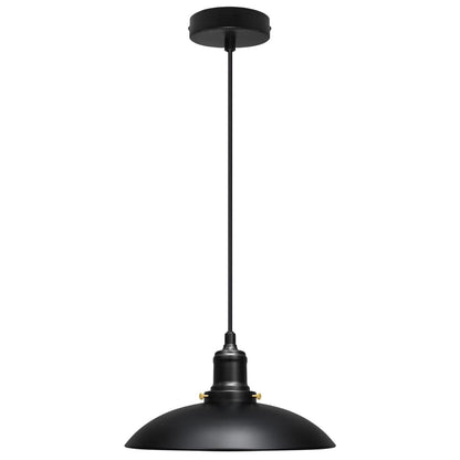 Hanging Ceiling Pendant Lampshade Black Metal - Energy Light Bulbs - Free delivery on all orders