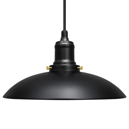 Hanging Ceiling Pendant Lampshade Black Metal - Energy Light Bulbs - Free delivery on all orders