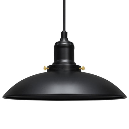 Hanging Ceiling Pendant Lampshade Black Metal - Energy Light Bulbs - Free delivery on all orders