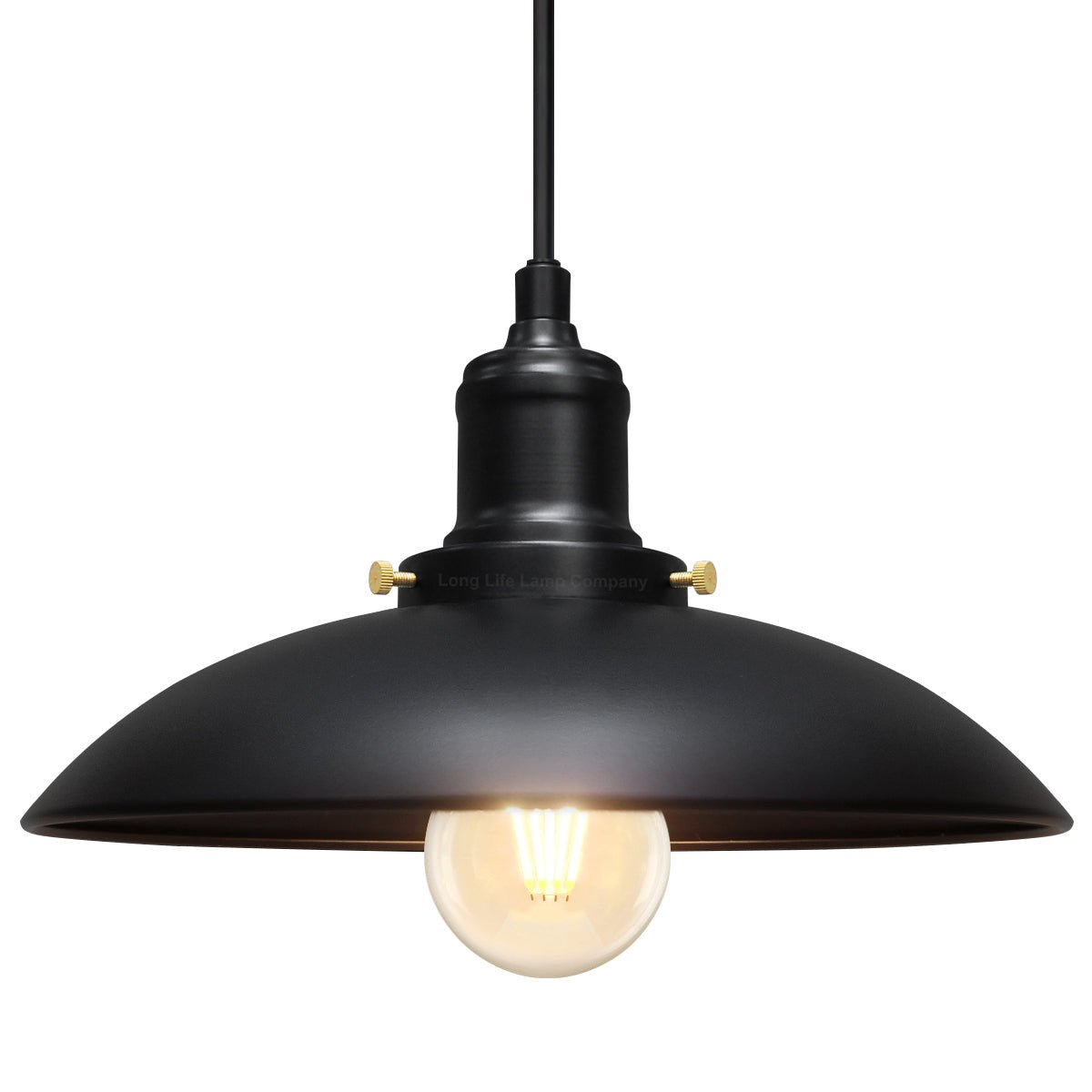 Hanging Ceiling Pendant Lampshade Black Metal - Energy Light Bulbs - Free delivery on all orders