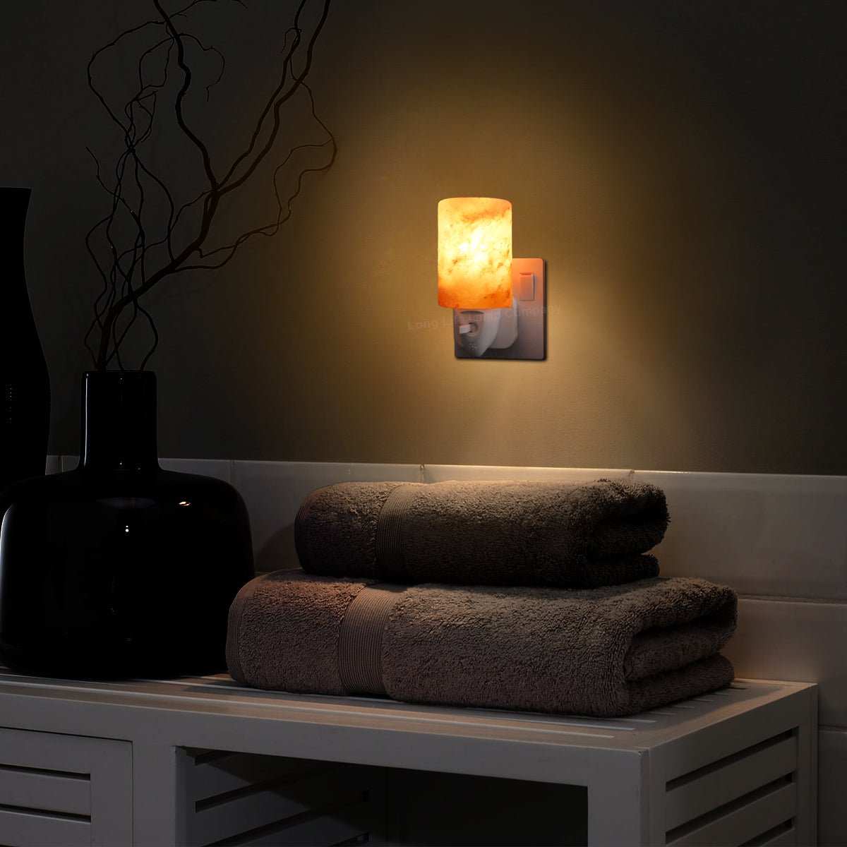Himalayan Salt Rock Lamp Night Light - Energy Light Bulbs - Free delivery on all orders