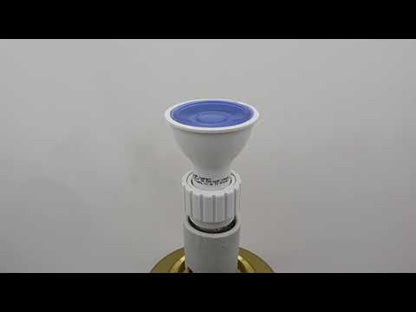 2 Pack LED GU10 Blue Light Bulb 5w with Blue Lens Diffuser
