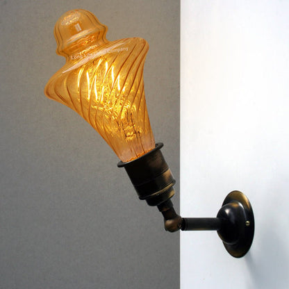 Imperial Vintage LED 2w Filament Light Bulb Swirling Gold Glass E27 Stunning Look Twist Cone - Energy Light Bulbs - Free delivery on all orders