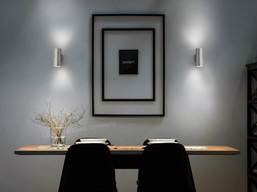 Indoor Wall Light UP/DOWN Stainless Steel Finish IP20 - Energy Light Bulbs - Free delivery on all orders