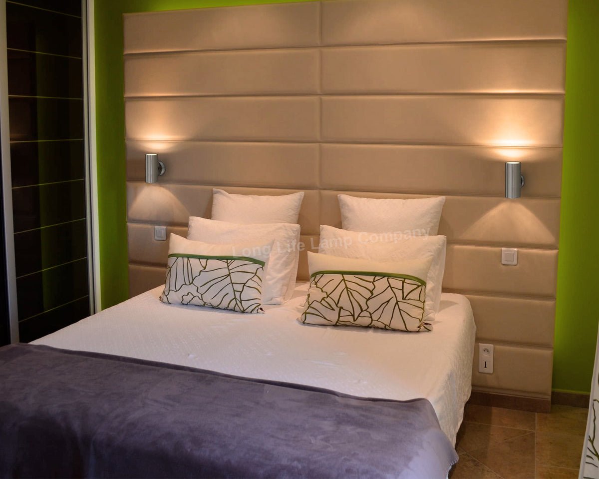 Indoor Wall Light UP/DOWN Stainless Steel Finish IP20 - Energy Light Bulbs - Free delivery on all orders
