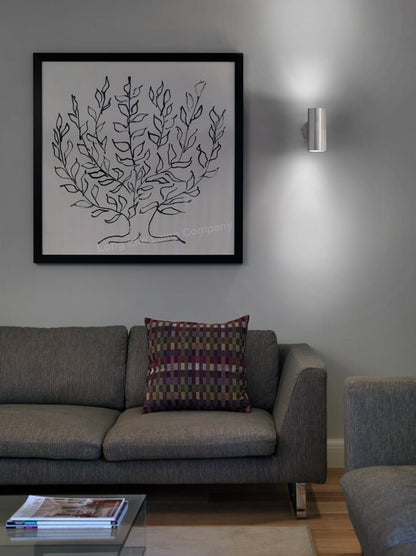 Indoor Wall Light UP/DOWN Stainless Steel Finish IP20 - Energy Light Bulbs - Free delivery on all orders