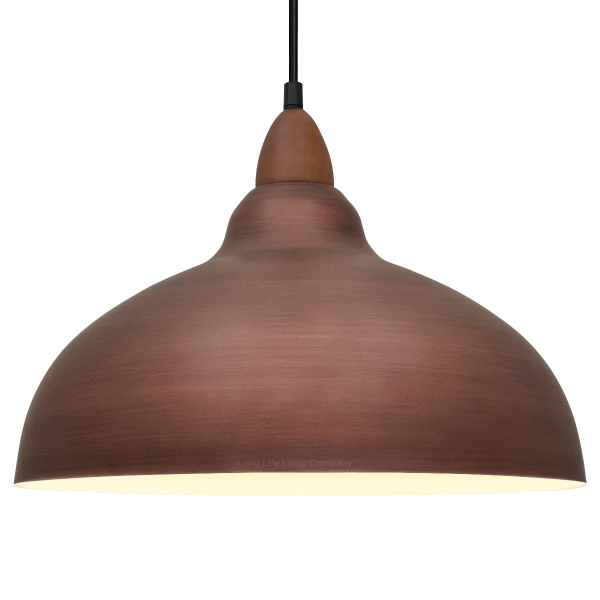 Industrial Ceiling Rustic Copper Pendant Light Barn Lamp Shade - Energy Light Bulbs - Free delivery on all orders