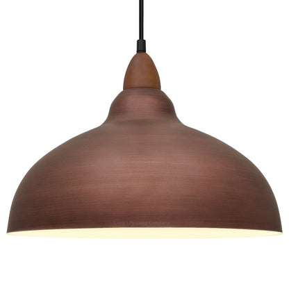 Industrial Ceiling Rustic Copper Pendant Light Barn Lamp Shade - Energy Light Bulbs - Free delivery on all orders