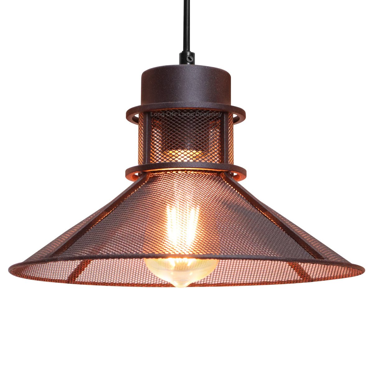 Industrial Ceiling Rustic Copper Scone Pendant Light - Energy Light Bulbs - Free delivery on all orders