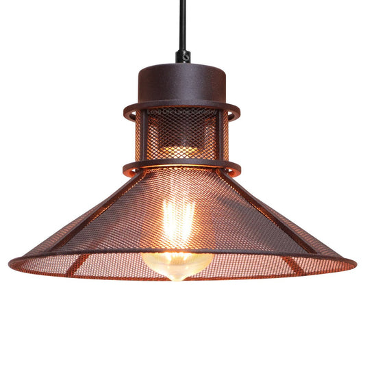 Industrial Ceiling Rustic Copper Scone Pendant Light - Energy Light Bulbs - Free delivery on all orders
