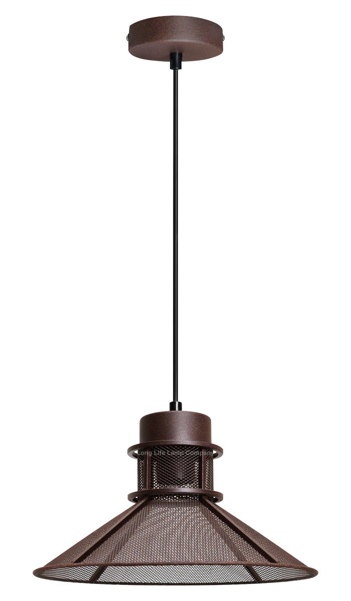Industrial Ceiling Rustic Copper Scone Pendant Light - Energy Light Bulbs - Free delivery on all orders