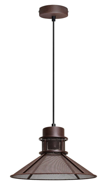 Industrial Ceiling Rustic Copper Scone Pendant Light - Energy Light Bulbs - Free delivery on all orders