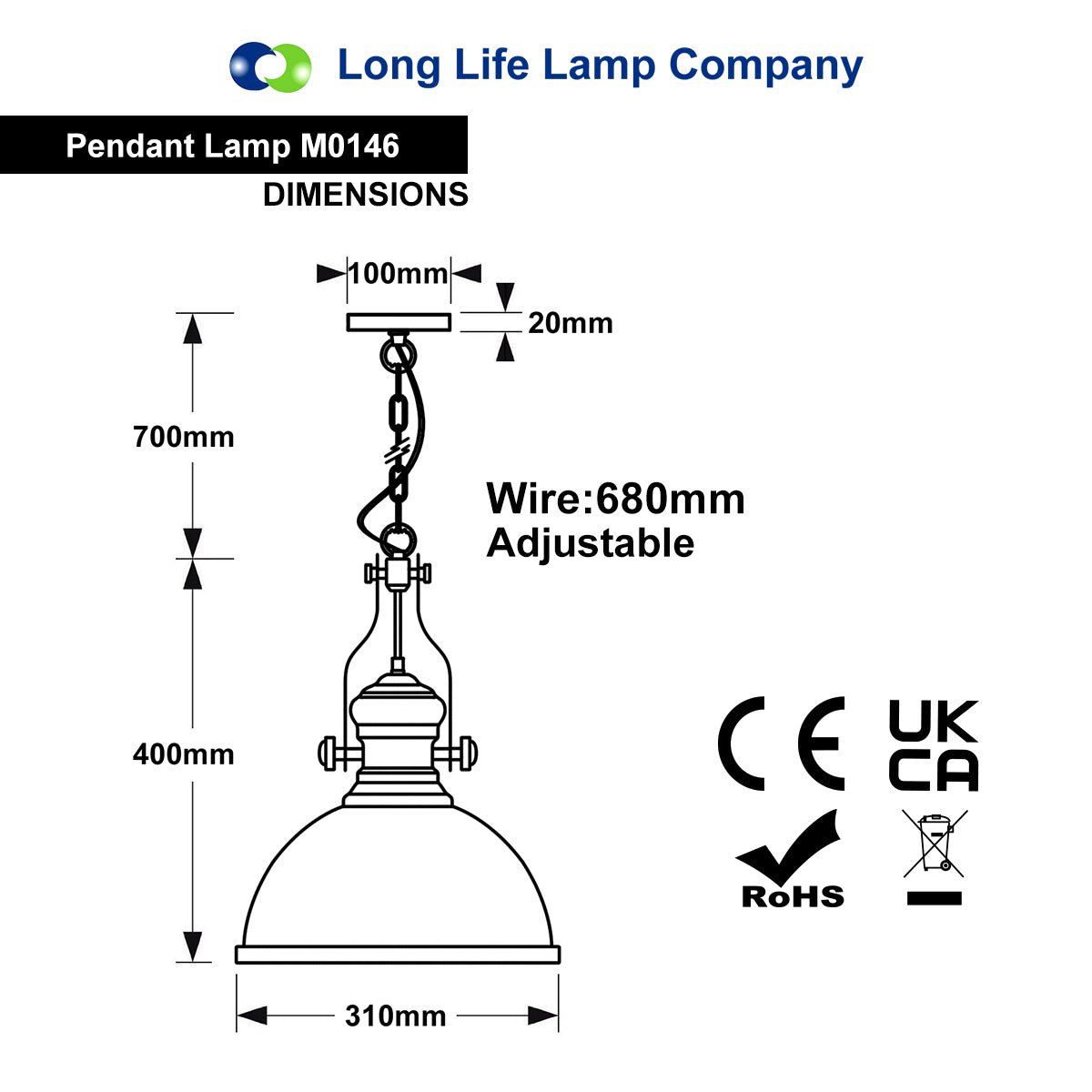 Black industrial ceiling pendant with adjustable nautical shade and frosted glass lens for kitchen island lighting