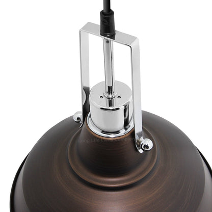 Industrial Retro Barn Pendant Light Metal Lamp Shade - Energy Light Bulbs - Free delivery on all orders