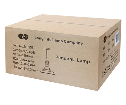 Industrial Retro Barn Pendant Light Metal Lamp Shade - Energy Light Bulbs - Free delivery on all orders