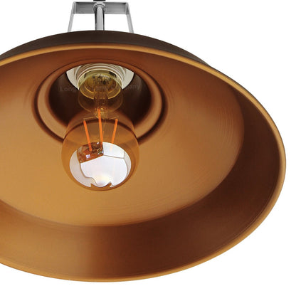 Industrial Retro Barn Pendant Light Metal Lamp Shade - Energy Light Bulbs - Free delivery on all orders