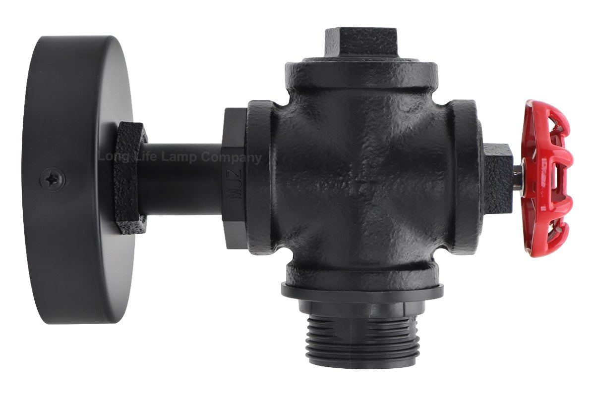 Industrial Retro Vintage Black Iron Wall Light Water Pipe Wall Light - Energy Light Bulbs - Free delivery on all orders