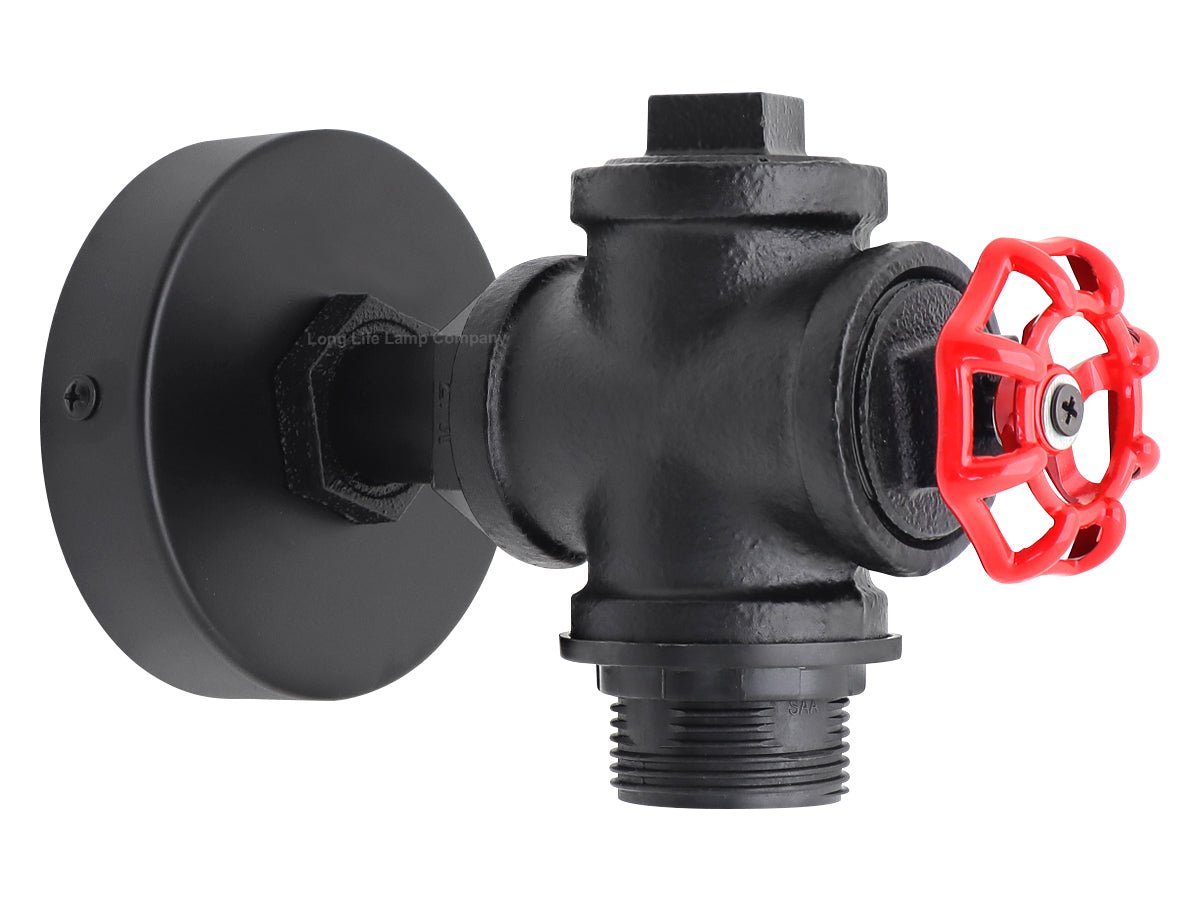 Industrial Retro Vintage Black Iron Wall Light Water Pipe Wall Light - Energy Light Bulbs - Free delivery on all orders