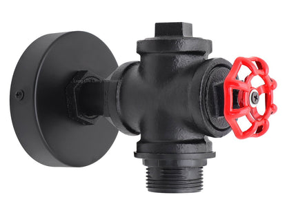 Industrial Retro Vintage Black Iron Wall Light Water Pipe Wall Light - Energy Light Bulbs - Free delivery on all orders