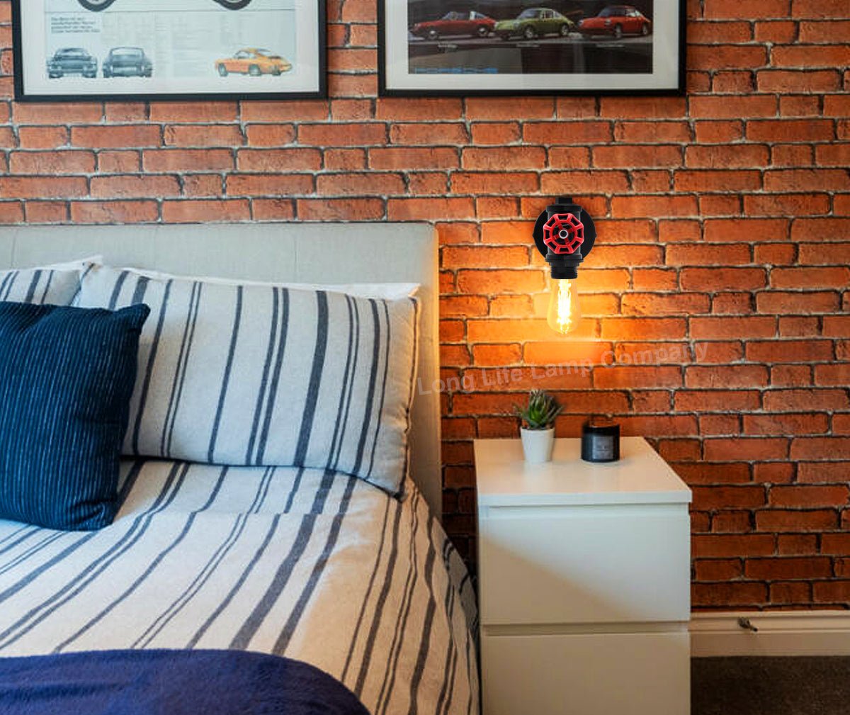 Industrial Retro Vintage Black Iron Wall Light Water Pipe Wall Light - Energy Light Bulbs - Free delivery on all orders
