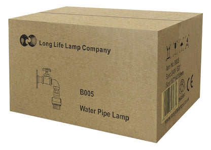 Industrial Single Head Rustic Water Pipe Wall Light Fixture - Energy Light Bulbs - Free delivery on all orders