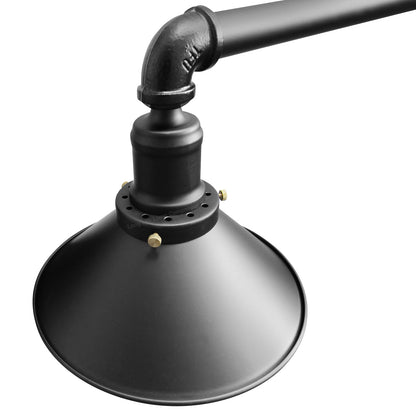 Industrial Suspended Ceiling Pendant 3 Lamp Black Metal Vintage Light Fitting - Energy Light Bulbs - Free delivery on all orders