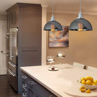 Industrial Vintage Glass Pendant Ceiling Light Shade Smoke Grey - Energy Light Bulbs - Free delivery on all orders