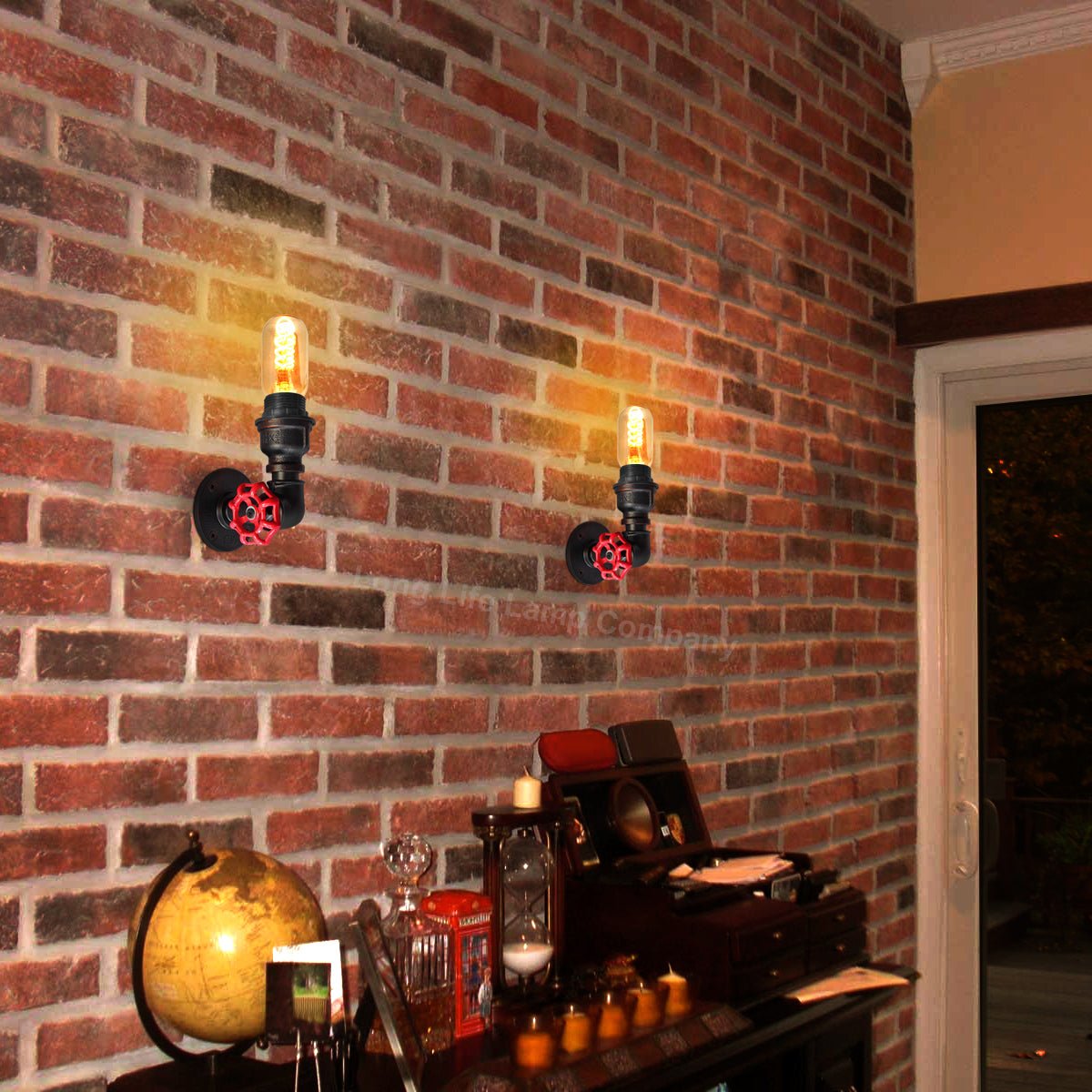 Industrial Water Pipe Wall Light - Energy Light Bulbs - Free delivery on all orders