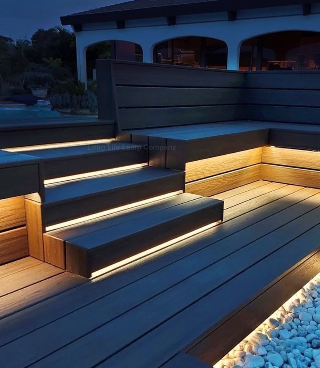 IP65 Water Proof Outdoor & Indoor LED Strip Light Tape Warm White Continuous COB Illumination 5 Metres 12v - Energy Light Bulbs - Free delivery on all orders