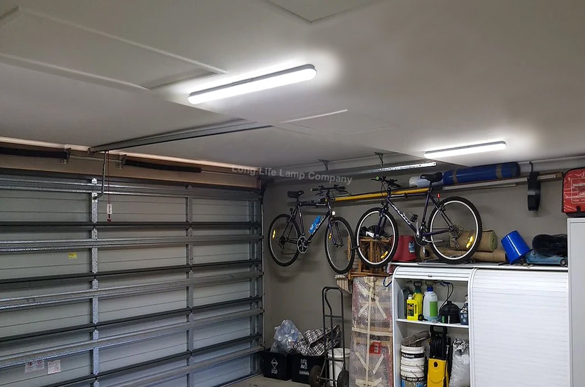 LED Batten Light 2ft Opal Integrated Tube Light Cool White 6500K Ceiling Fitting IP44 - Energy Light Bulbs - Free delivery on all orders