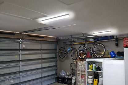 LED Batten Light 2ft Opal Integrated Tube Light Cool White 6500K Ceiling Fitting IP44 - Energy Light Bulbs - Free delivery on all orders