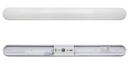 LED Batten Light 2ft Opal Integrated Tube Light Cool White 6500K Ceiling Fitting IP44 - Energy Light Bulbs - Free delivery on all orders