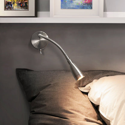LED Bedside Reading Wall Light Switched Flexible Arm Headboard Light Warm White - Energy Light Bulbs - Free delivery on all orders