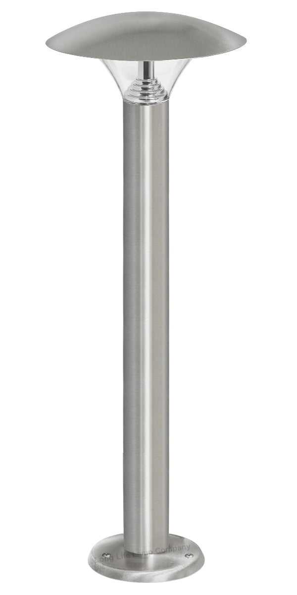 LED Bollard Modern Stainless Steel Garden Lamp Post Cool White Light with 12v Transformer - Energy Light Bulbs - Free delivery on all orders