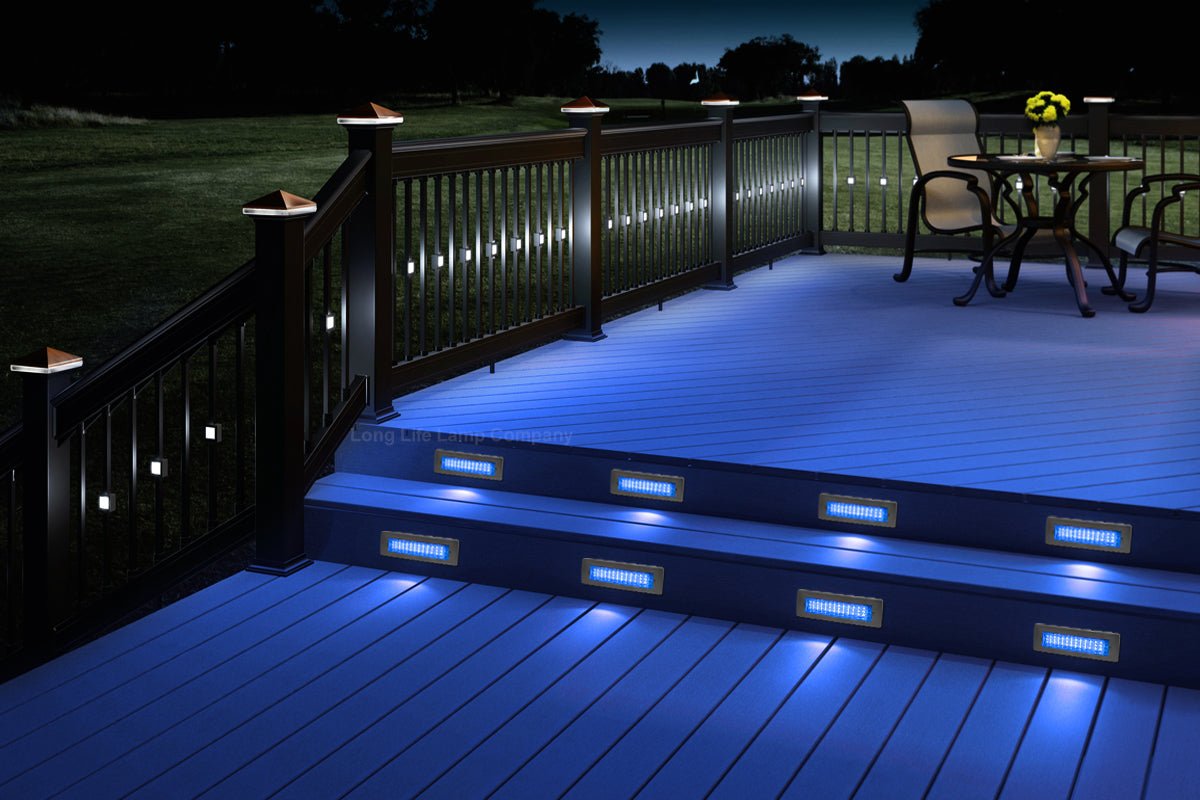 LED Brick Light LED Garden Wall Light Blue Colour Energy Saving - Energy Light Bulbs - Free delivery on all orders