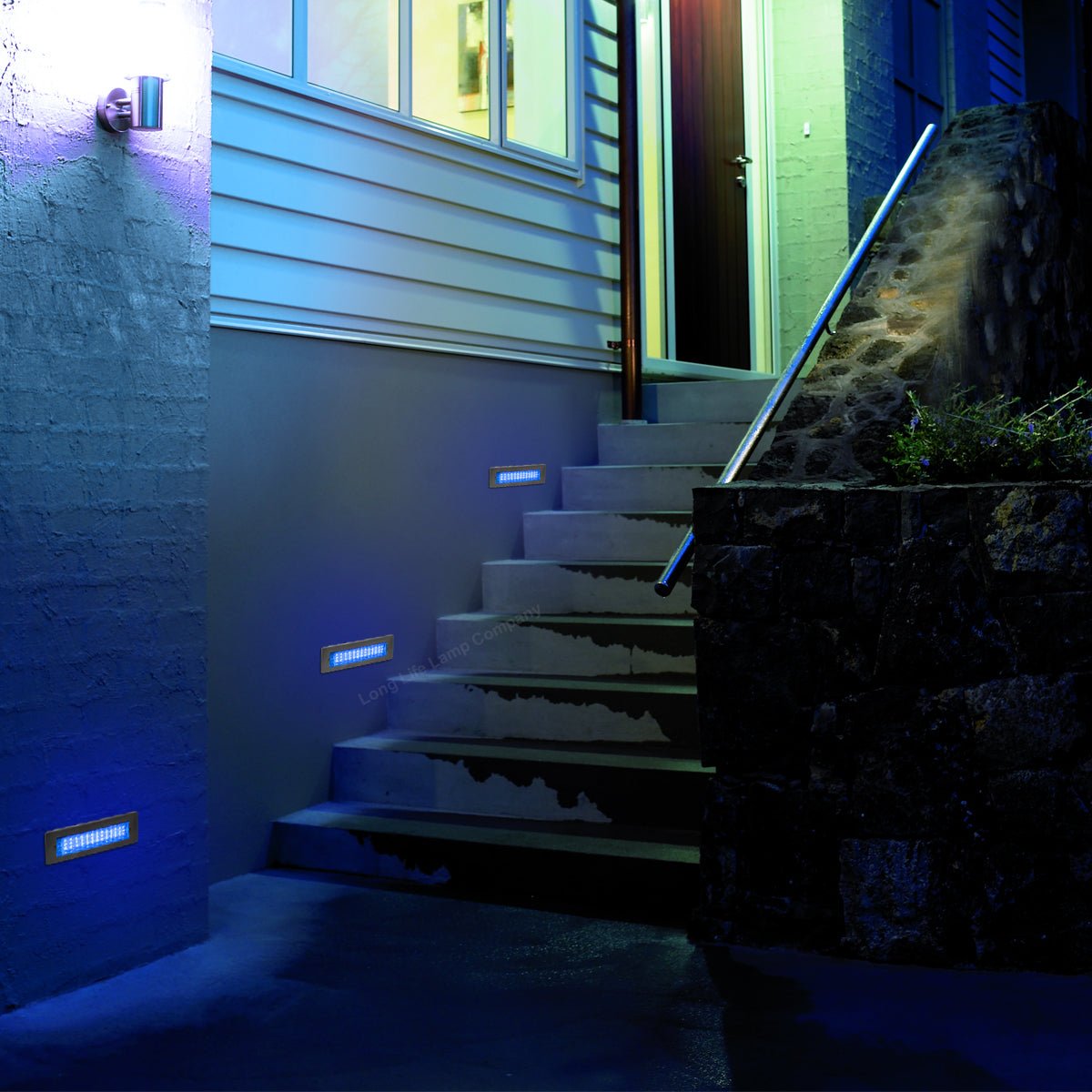 LED Brick Light LED Garden Wall Light Blue Colour Energy Saving - Energy Light Bulbs - Free delivery on all orders