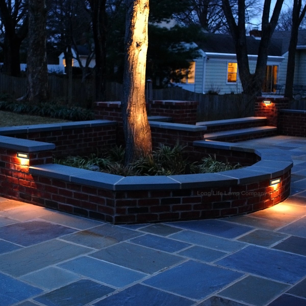 LED Brick Light Outdoor Wall Light Pathway Step Light Warm White - Energy Light Bulbs - Free delivery on all orders
