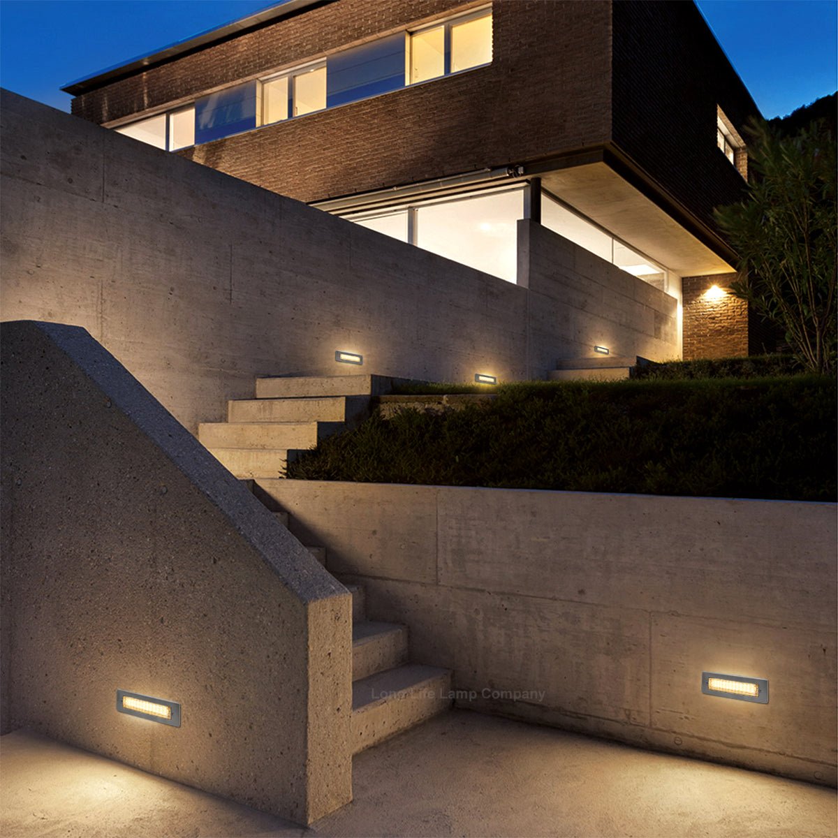 LED Brick Light Outdoor Wall Light Pathway Step Light Warm White - Energy Light Bulbs - Free delivery on all orders