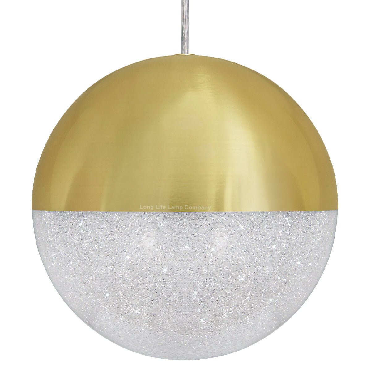 LED Ceiling Gold Glass Globe Pendant Light CCT Natural Cool Warm White - Energy Light Bulbs - Free delivery on all orders
