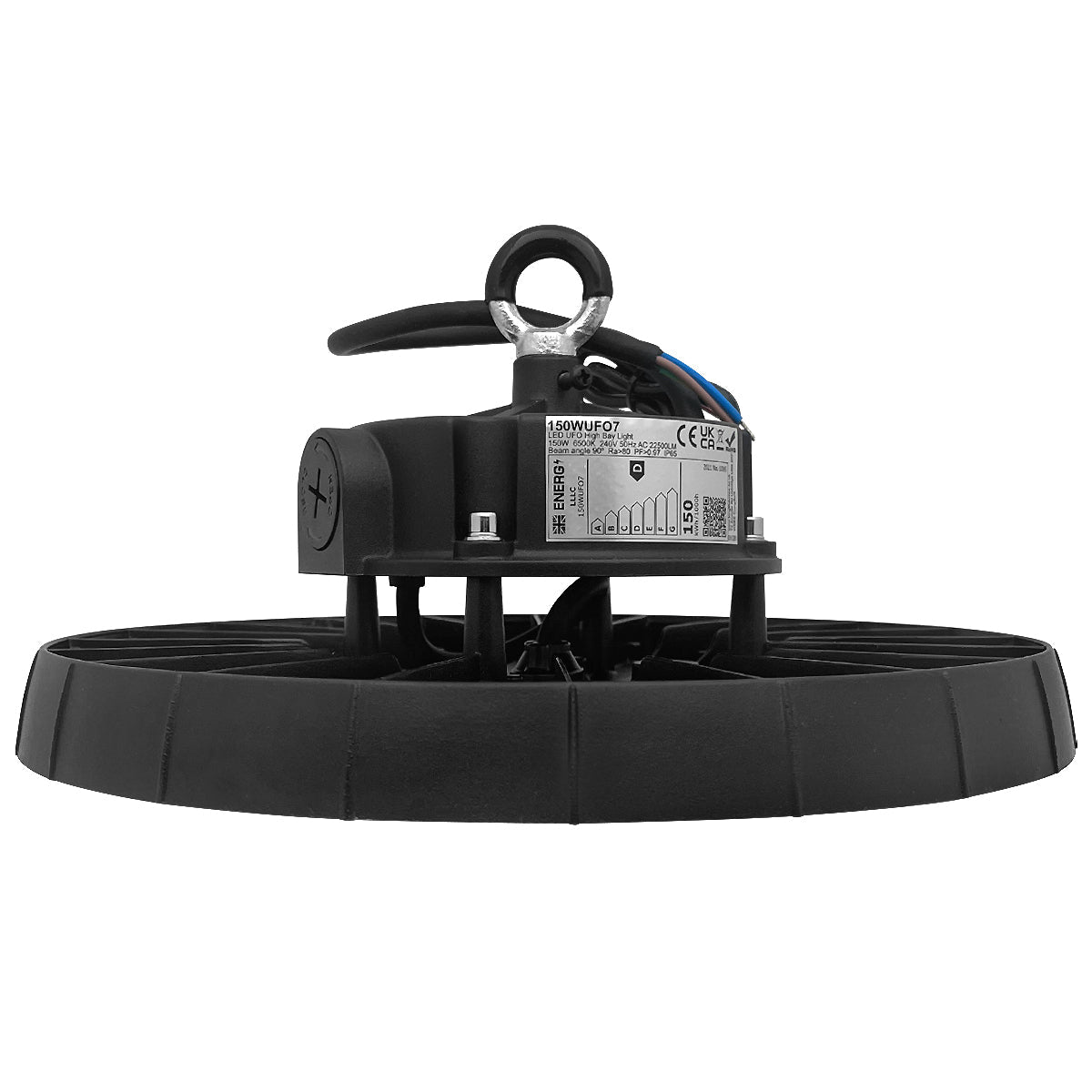 Energy efficient 150W LED high bay fixture with 22500 lumens for workshops, factories and showrooms