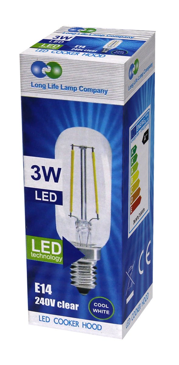 LED Cooker Hood Bulb 3w = 40w Cool White SES E14 - Energy Light Bulbs - Free delivery on all orders