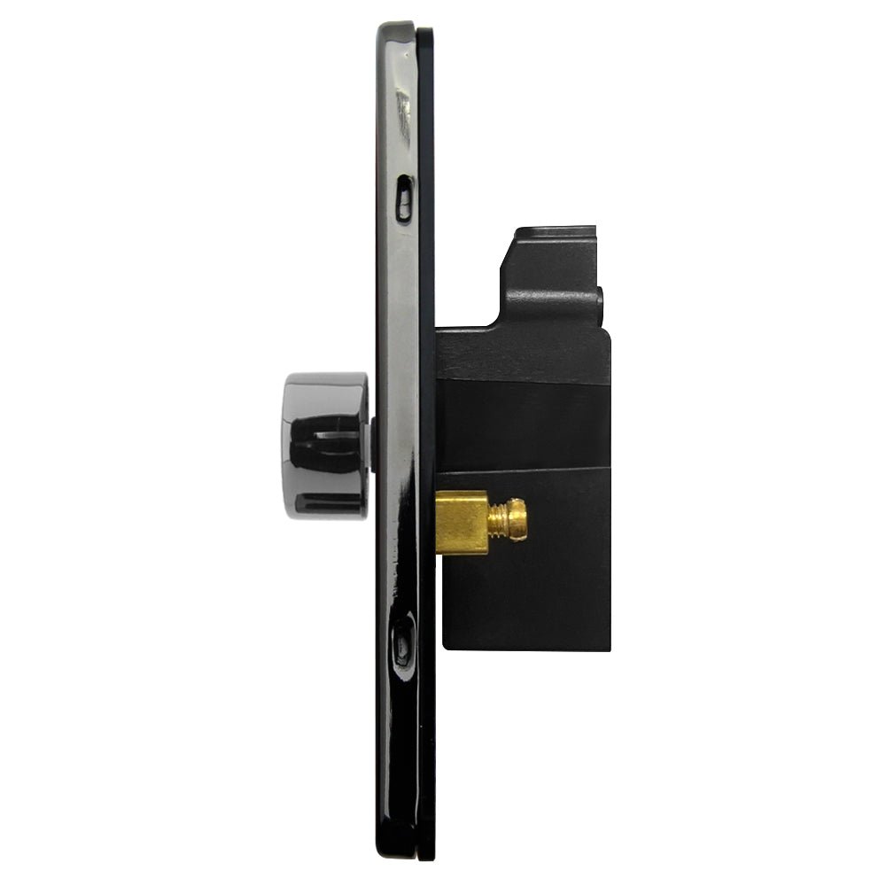 LED Dimmer Switch Black Nickel Screwless Finish 1 Gang Single Pole 100w - Energy Light Bulbs - Free delivery on all orders