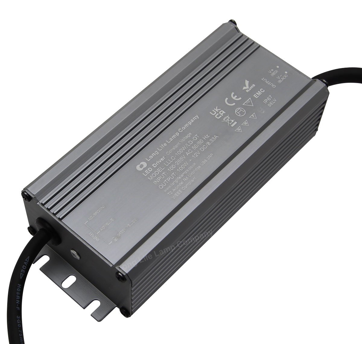 LED Driver 12v Output Low Voltage IP67 Waterproof Transformer 100W - Energy Light Bulbs - Free delivery on all orders