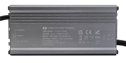 LED Driver 12v Output Low Voltage IP67 Waterproof Transformer 100W - Energy Light Bulbs - Free delivery on all orders