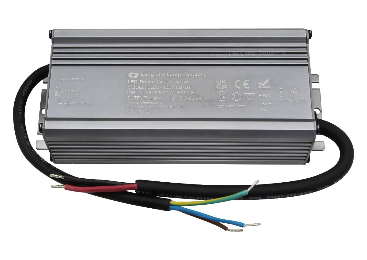 LED Driver 12v Output Low Voltage IP67 Waterproof Transformer 100W - Energy Light Bulbs - Free delivery on all orders